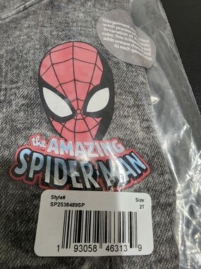 Spider-Man Toddler Boys Mineral Washed Graphic Hoodie, 2T